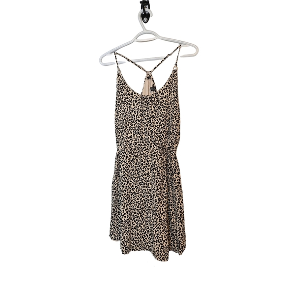 Guess Sexy Leopard Print Mini Spring Size M Dress Pockets Mobwife Y2K Pretty - Picture 3 of 8